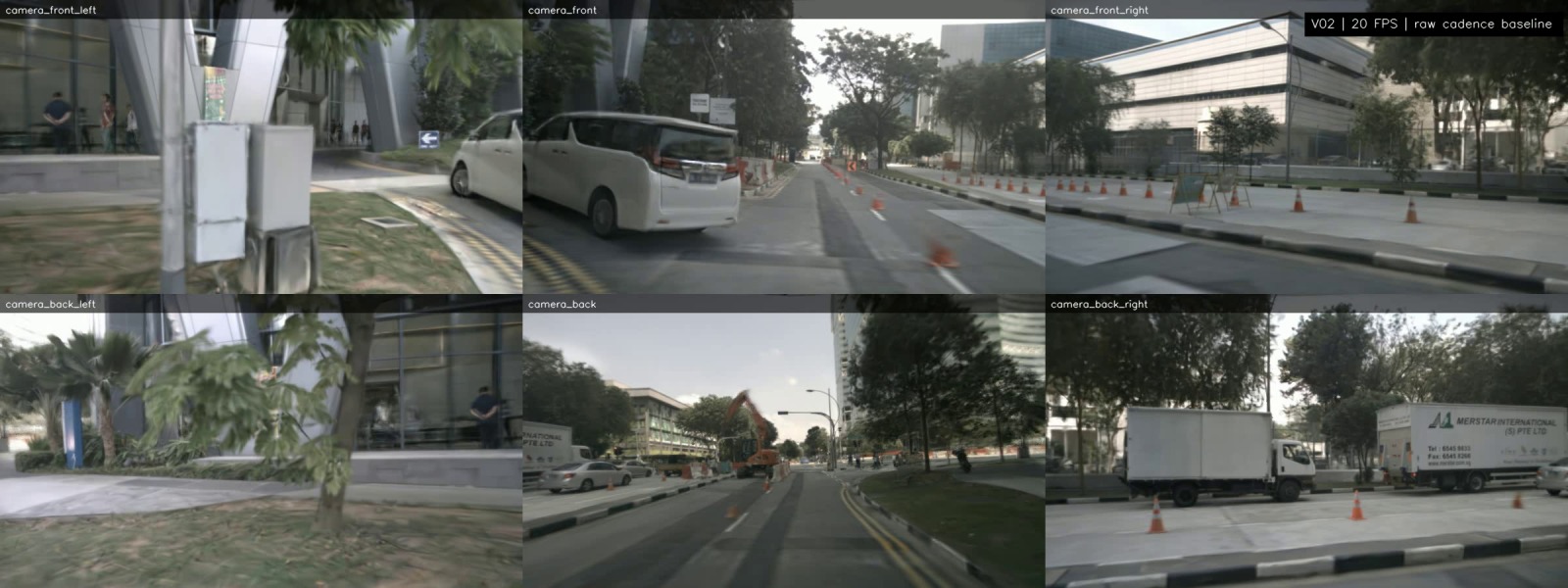 V02 lead vehicle edit in the six-camera NuRec viewer